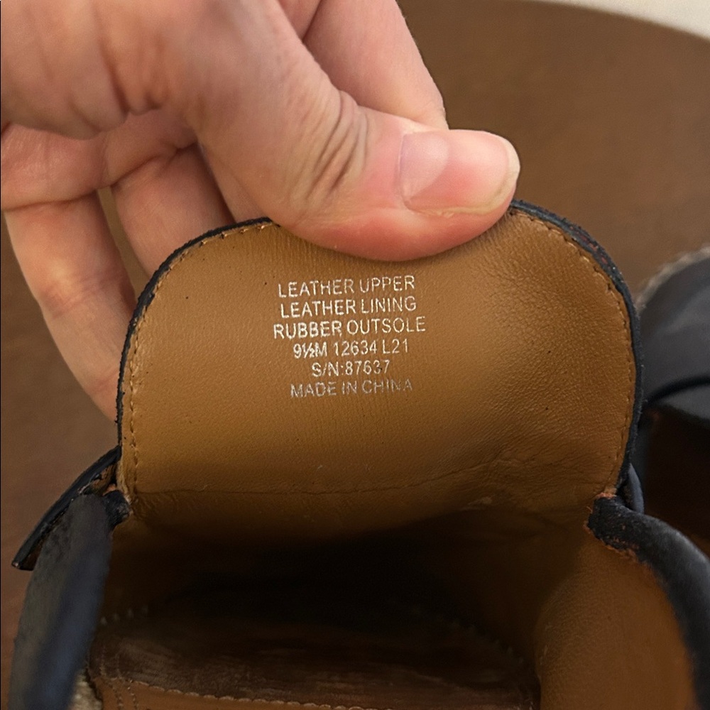 Navy blue Espadrille loafers 9.5 - Picture 3 of 5
